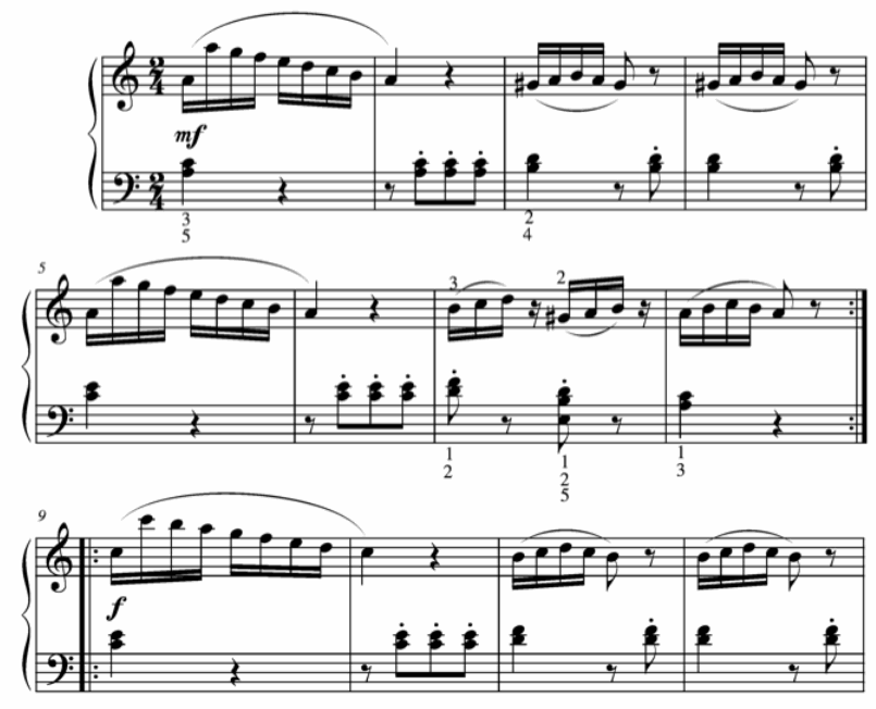 p.134 Etude in A Minor page 1